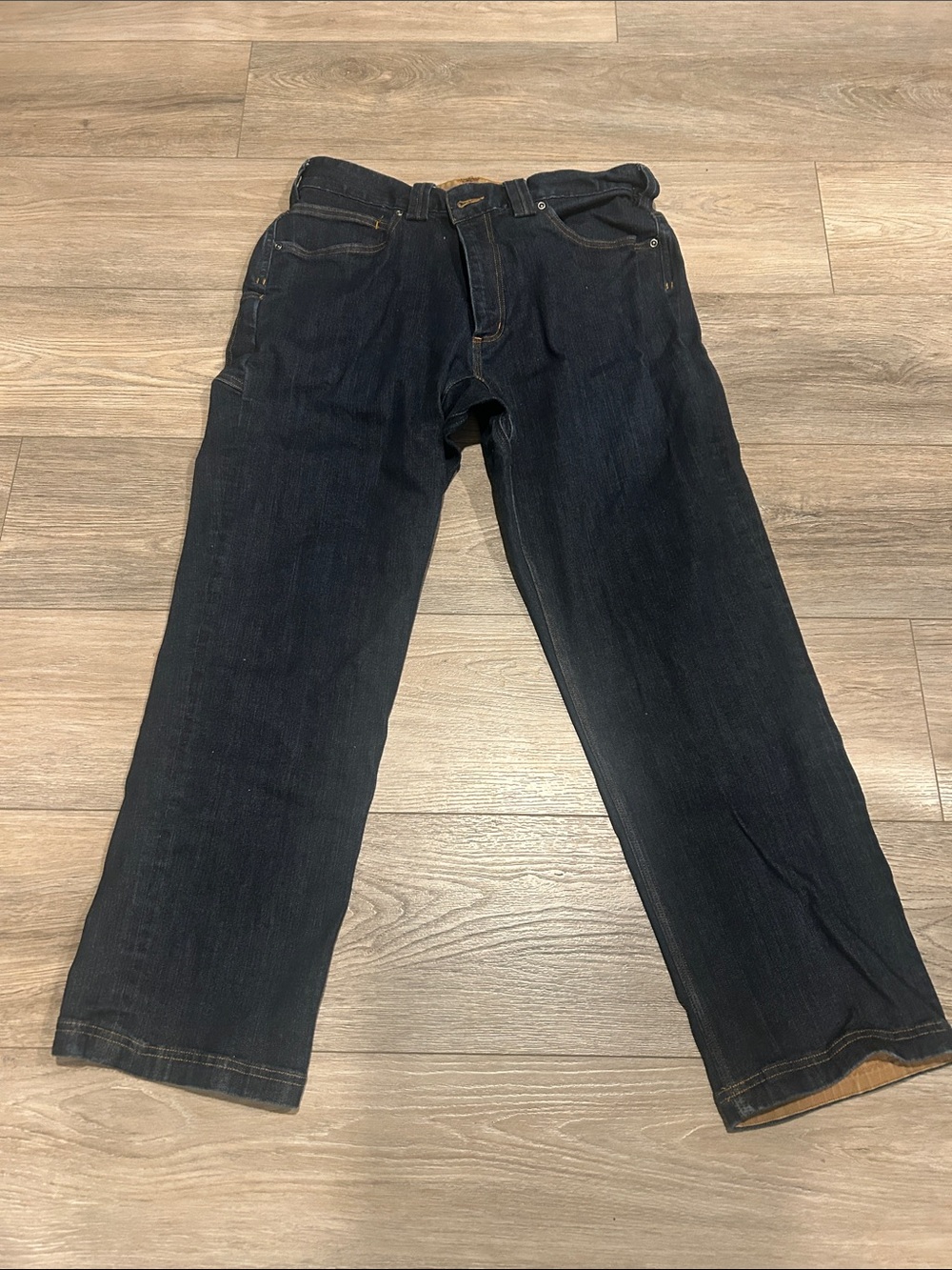 Duluth Trading Co Dark Blue Straight-Leg Jeans Size 36 x 30‎